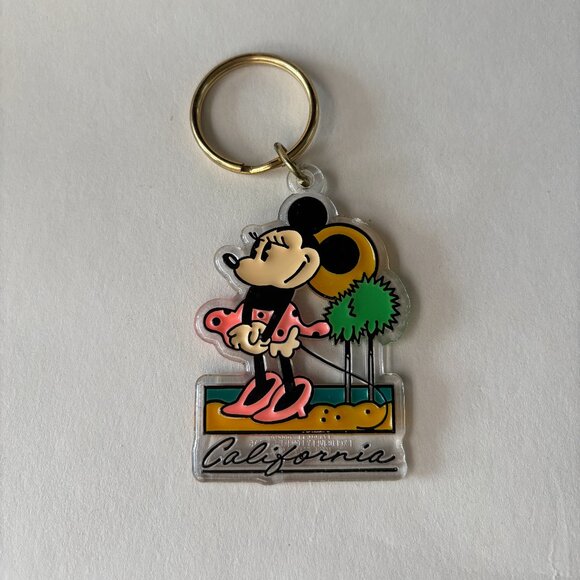 Vintage Minnie Mouse California Keychain - Picture 1 of 4